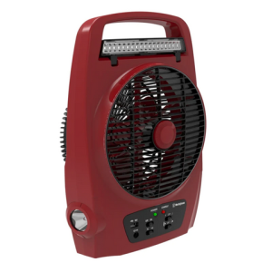 Ventilador recargable Westinghouse rojo con cargador USB