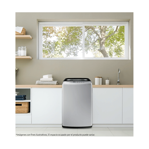 Lavadora Automática 9kg Samsung en acción, garantizando un lavado eficiente y delicado para tu ropa