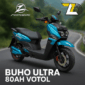 Moto Eléctrica BUHO ULTRA 80AH de MISHOZUKI con batería litio 72 V 80 AH, frenos de disco, Bluetooth y luces LED, diseño moderno para movilidad urbana eficiente.