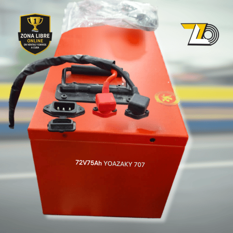 Batería de litio Yohazaki 72V 75Ah de alta duración para moto eléctrica