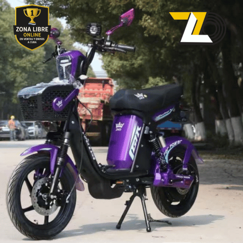 Bicimoto eléctrica JMD 3000W con batería 48V 45Ah ideal para Cuba