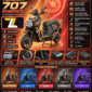 Moto eléctrica Yoazaky 707 Robótica 3000W con batería 72V 50Ah y hasta 160 km por carga